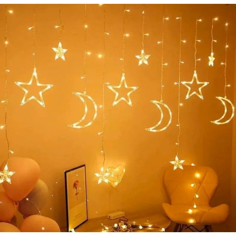 Новогодняя гирлянда Rasik shop ''Звёзды и месяцы'' 3x1 м