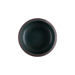 Миска ID-Fine Teal Celesta, керамика, зеленая/черная, 790 мл, 17 см