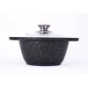 Кастрюля Kukmara Мраморная kmt12a, с крышкой, алюминий, черная, 18.5x10x21 см, 1 л Кастрюля Kukmara Мраморная kmt12a, с крышкой, алюминий, черная, 18.5x10x21 см, 1 л