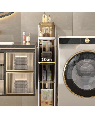 Orqanayzer hamam otağı üçün NH_140DC, plastik, ağ/qızılı, 18x41x98 sm