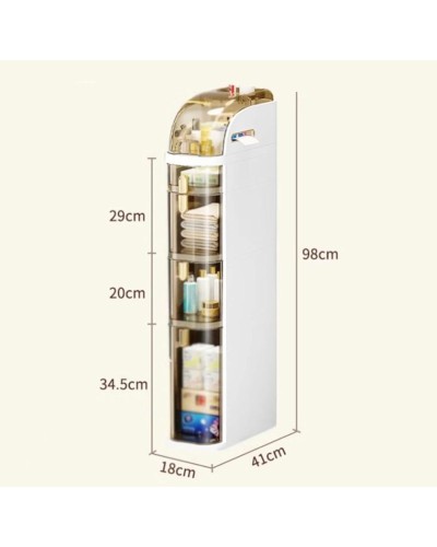 Orqanayzer hamam otağı üçün NH_140DC, plastik, ağ/qızılı, 18x41x98 sm