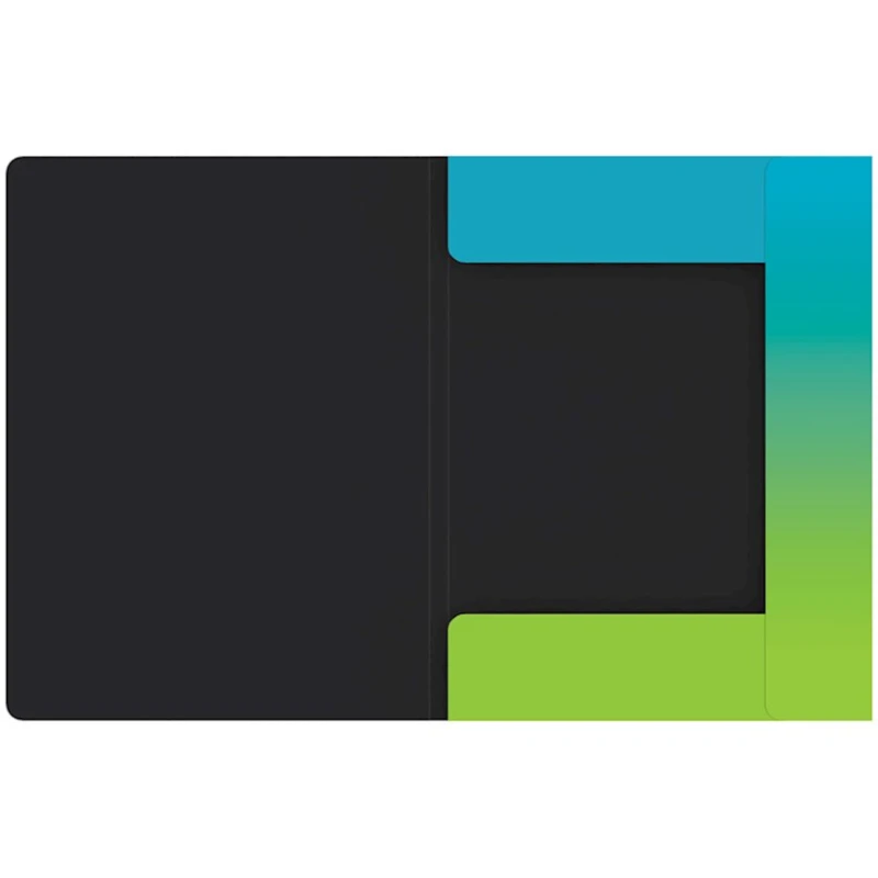 Папка Berlingo Radiance А4, пластик, на резинке, голубой/зеленый Папка Berlingo Radiance А4, пластик, на резинке, голубой/зеленый