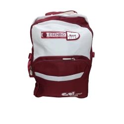 Məktəbli bel çantası M-136_S_1, neylon, tünd qırmızı