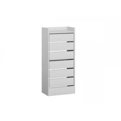 Тумба для обуви Art Mebel 29, ламинат, белая, 110х70х30 см