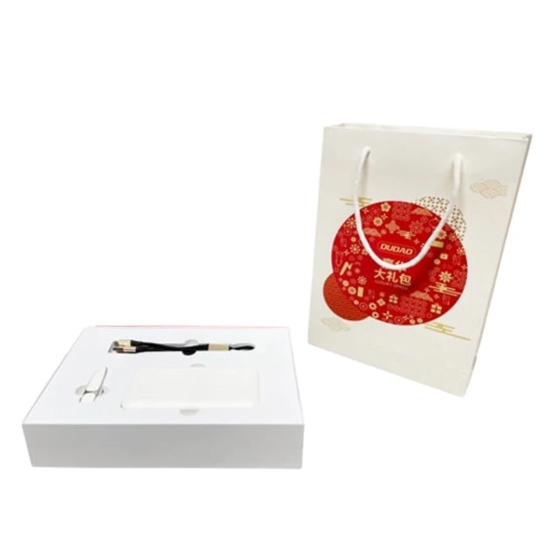 Подарочный набор DUDAO F2 (Наушники + Внешний аккумулятор + Кабель-разветвитель)