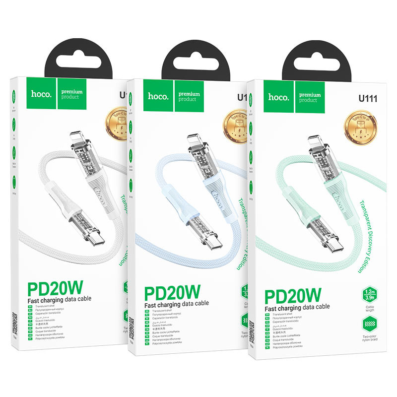 Кабель USB Hoco U111, 1.2 м