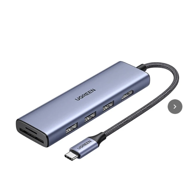 USB хаб Ugreen 20956A USB-C 6-in-1 Grey USB хаб Ugreen 20956A USB-C 6-in-1 Grey