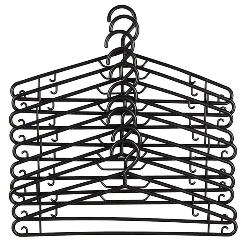 Набор вешалок для одежды JYSK Sigbrandt, 10 шт, 7x41x18 см, полипропилен, черный Набор вешалок для одежды JYSK Sigbrandt, 10 шт, 7x41x18 см, полипропилен, черный