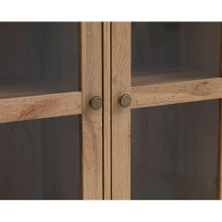 Витрина JYSK Skals 3600291, 71х81х35 см, ХДФ/МДФ, коричневый Витрина JYSK Skals 3600291, 71х81х35 см, ХДФ/МДФ, коричневый