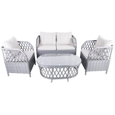 Bağ üçün mebel dəsti Lady SP_6172, 4 əşya, boz Bağ üçün mebel dəsti Lady SP_6172, 4 əşya, boz