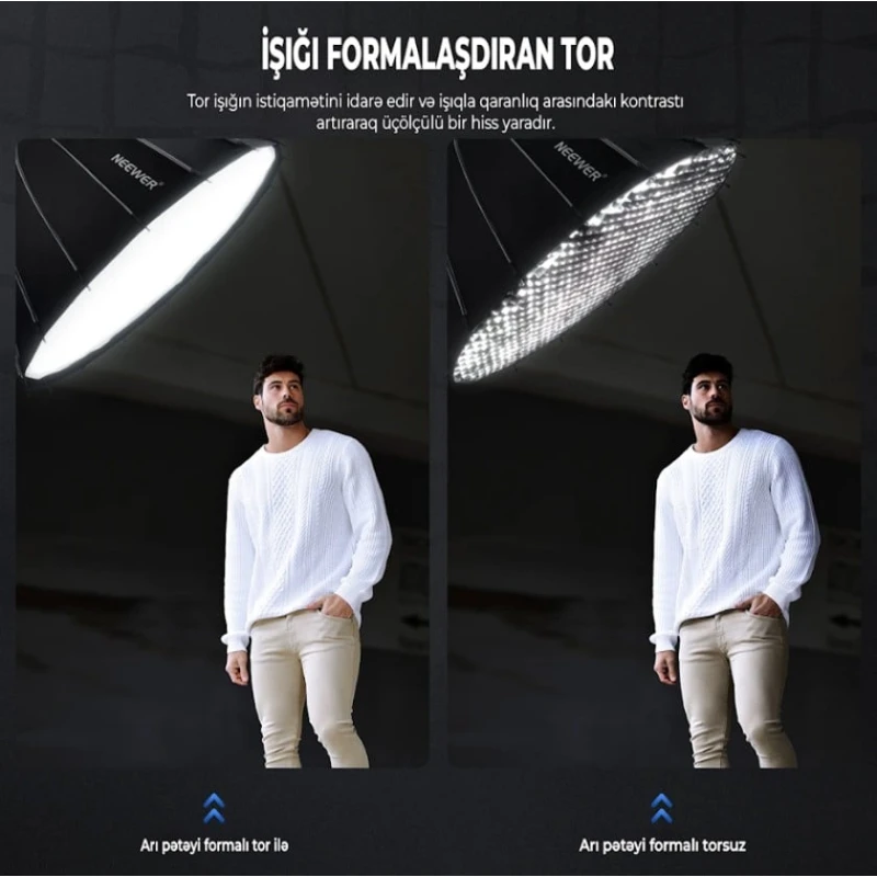 Софтбокс Neewer SF85Q 85 см, черный Софтбокс Neewer SF85Q 85 см, черный