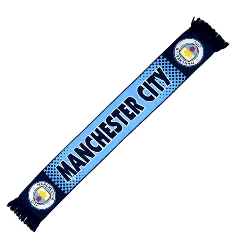 Шарф для болельщиков Manchester City ML-565, 20x118, хлопок
