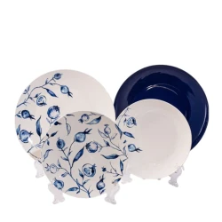 Набор столовой посуды Egels Home 214435, фарфор, разноцветный, 24 шт