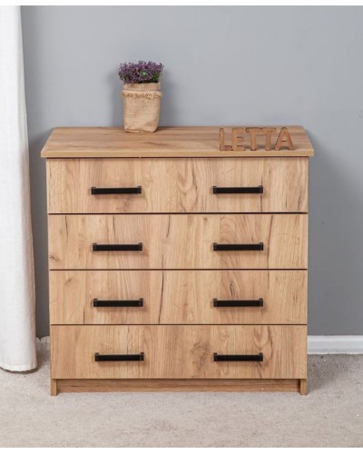Komod Letta, 72x39x75 sm, LDSP, qəhvəyi