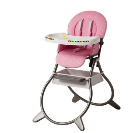 Стульчик для кормления GS_966, розовый, 3+ года