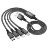 Кабель USB Hoco X76 4 in 1 Black