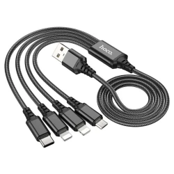 Кабель USB Hoco X76 4 in 1 Black