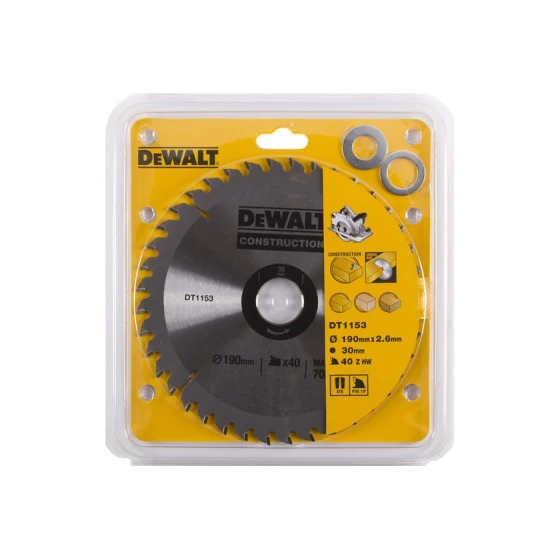 Пильный диск DeWALT DT1153, 190x2.6x30 мм 40T