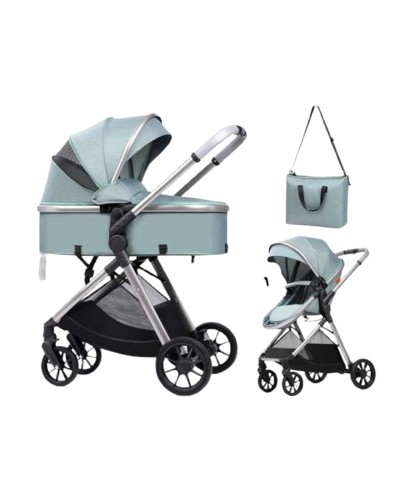 Uşaq arabası Kidilo V5, açıq yaşıl