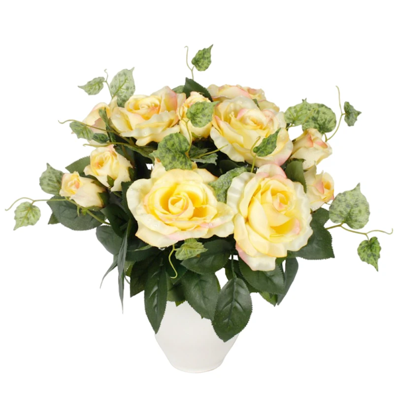 Букет искусственных цветов Роза, 41 см, товар в ассортименте, 12 шт