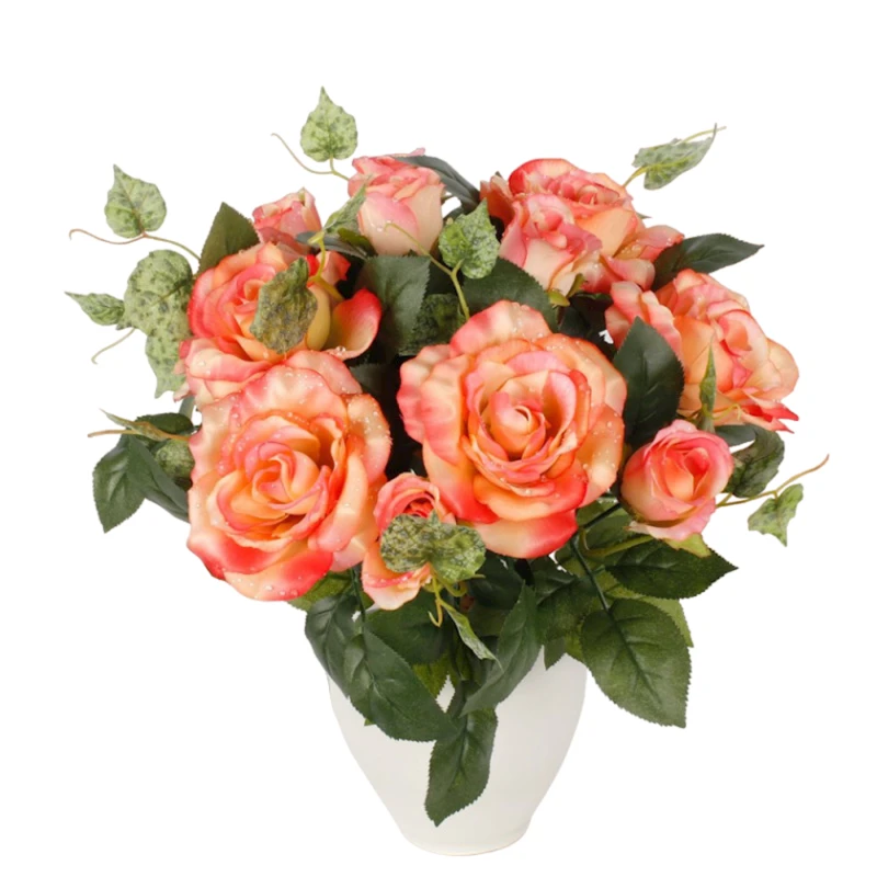 Букет искусственных цветов Роза, 41 см, товар в ассортименте, 12 шт