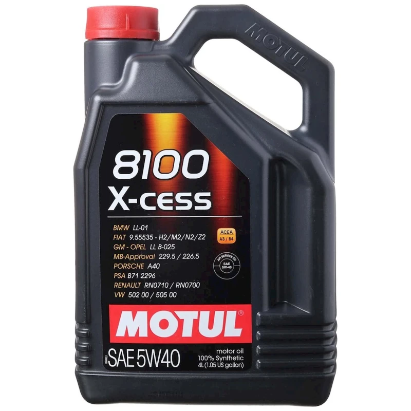 Motor yağı Motul 8100 X-cess gen2 5W-40, 4 l Motor yağı Motul 8100 X-cess gen2 5W-40, 4 l