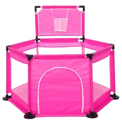 Игровой манеж BP2022001, 134x116x66 см, розовый Игровой манеж BP2022001, 134x116x66 см, розовый