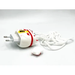 Şarj cihazı üçün çexol Pişik, silikon, ağ