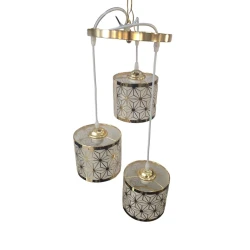 Люстра потолочная 100B55033 20х20x60 см, золотистая