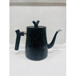 Заварной чайник 911miv 6921-84, 1500 мл, мрамор, черный
