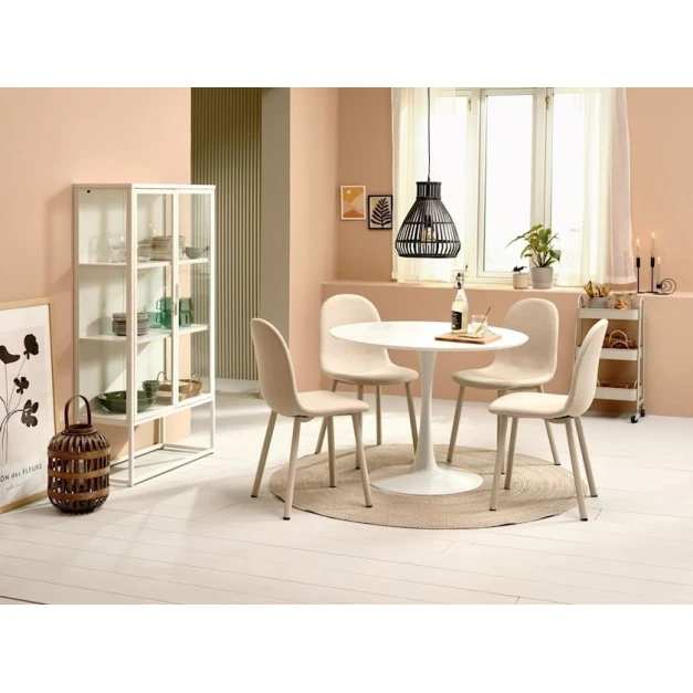 Стул JYSK EJSTRUP, бежевый, 54x46x86 см, 4 шт Стул JYSK EJSTRUP, бежевый, 54x46x86 см, 4 шт