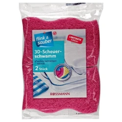 Набор губок Flink & Sauber 3D Scheuer-Schwamm, 2 шт Набор губок Flink & Sauber 3D Scheuer-Schwamm, 2 шт