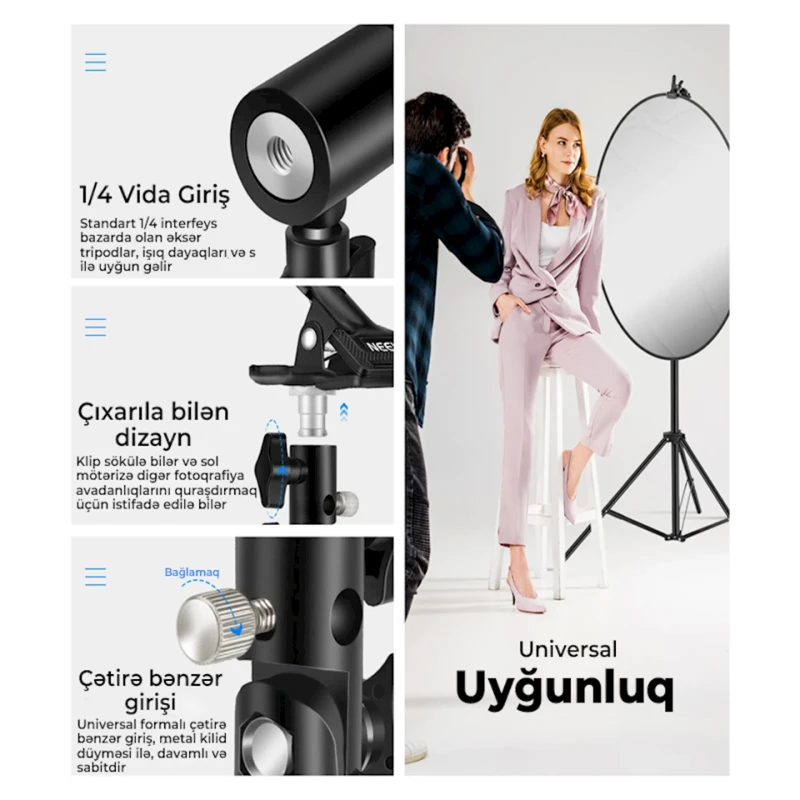 Комплект держателей для рефлектора Neewer 2шт. Комплект держателей для рефлектора Neewer 2шт.