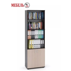 Stellaj 3563_L-M 2StellajOfficeQuaSonBl, 68x37x216 sm, LDSP, qəhvəyi Stellaj 3563_L-M 2StellajOfficeQuaSonBl, 68x37x216 sm, LDSP, qəhvəyi