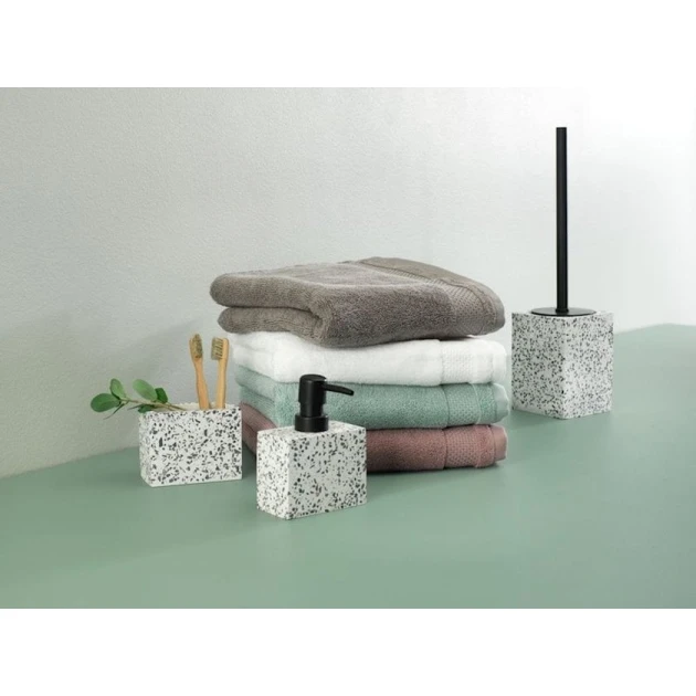 Полотенце для рук JYSK Nora By Kronborg, 50x100 см, хлопок, серый