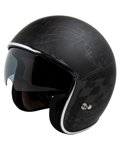 Motosikl dəbilqəsi iXS iXS77 2.5 X10064-M39.3 Matt Black-Grey, ölçü L