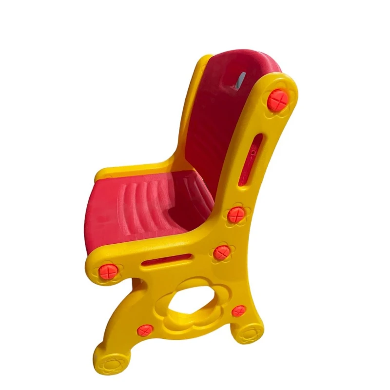 Детский стул ZTW-KR5, пластик, желтый/красный, 30х30 см Детский стул ZTW-KR5, пластик, желтый/красный, 30х30 см