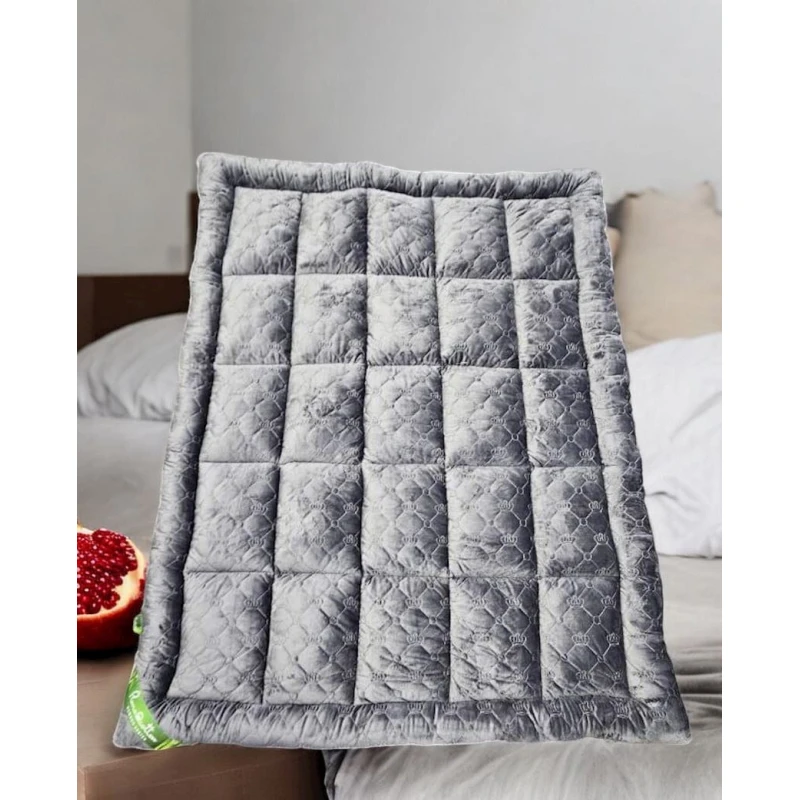 Матрас Narlı 000670, велюр, серый, 200x200 см