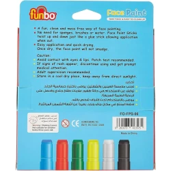 Üz üçün boya dəsti Funbo FO-FPS-06, 6 rəng, 3+ yaş