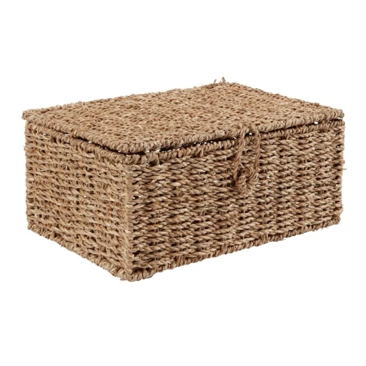 Корзина плетеная JYSK Lau, водоросли, коричневый, 32х20х14 см