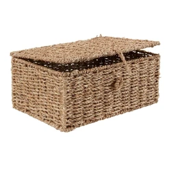 Hörmə səbət JYSK Lau, yosun, qəhvəyi, 32x20x14 sm