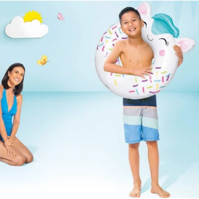 Надувной круг Intex 59266 INT0218 Kitty, 84x76 см, 8+ лет Надувной круг Intex 59266 INT0218 Kitty, 84x76 см, 8+ лет