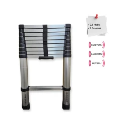 Телескопические лестницы Endokon, алюминий, серая, 440 см