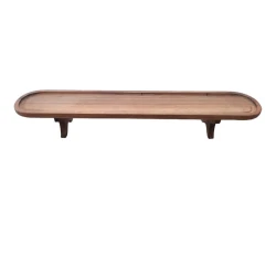 Сервировочная доска KT731, дерево, c ножками, коричневый, 70х13х10 см Сервировочная доска KT731, дерево, c ножками, коричневый, 70х13х10 см