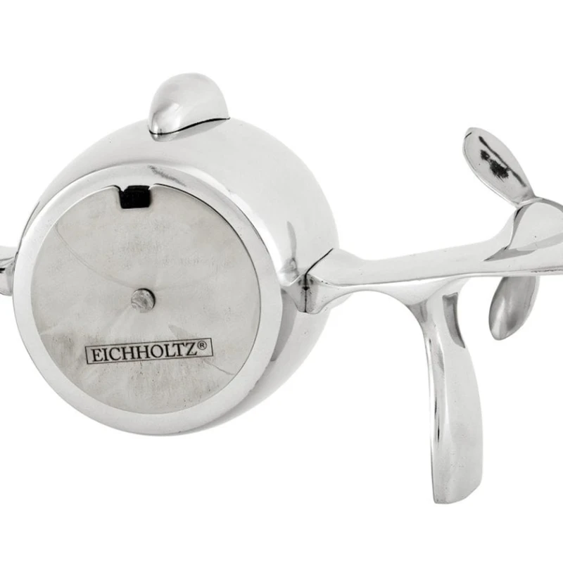 Настольные часы Eichholtz Commander, 46x9.5x14 см, алюминий, серебристый