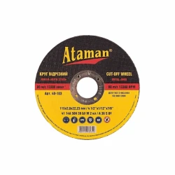 Metal üçün kəsici çarx Ataman 115/2.0/22.23 mm