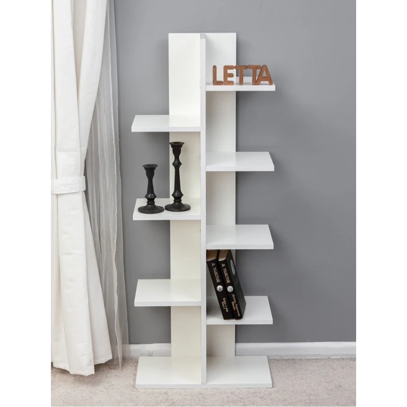 Стеллаж Letta Lite, белый, ЛДСП, 115x45x22 см Стеллаж Letta Lite, белый, ЛДСП, 115x45x22 см