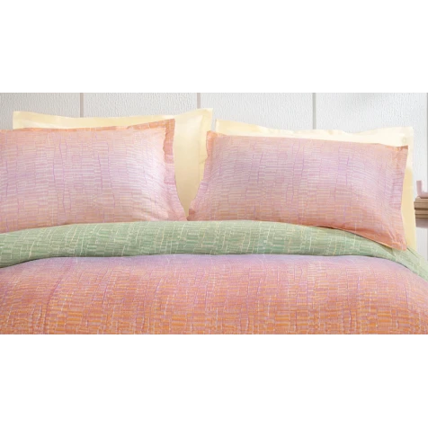 Yataq dəsti Yataş Mello, pike 200x220 sm, mələfə 160x200x36 sm, yastıq üzü 50x70 sm (2 əd), ikinəfərlik, pambıq, rəngarəng