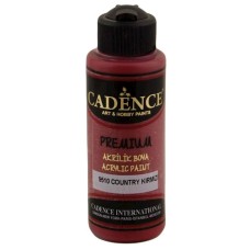 Akril boya Cadence Premium Acrylic Paint 9510 Country Red, 120 ml