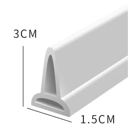 Silikon duş baryeri band_466, 3x1.5 sm, ağ